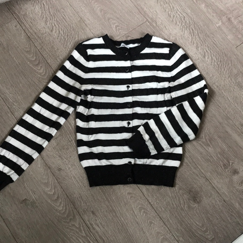Black and white cardigan